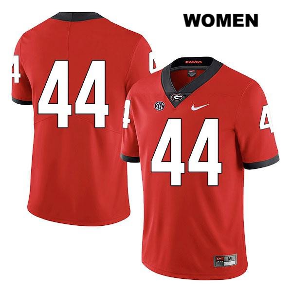 Georgia Bulldogs Women's Travon Walker #44 NCAA No Name Legend Authentic Red Nike Stitched College Football Jersey XDE2656WZ